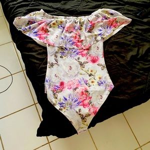 Floral Off the Shoulder Bodysuit